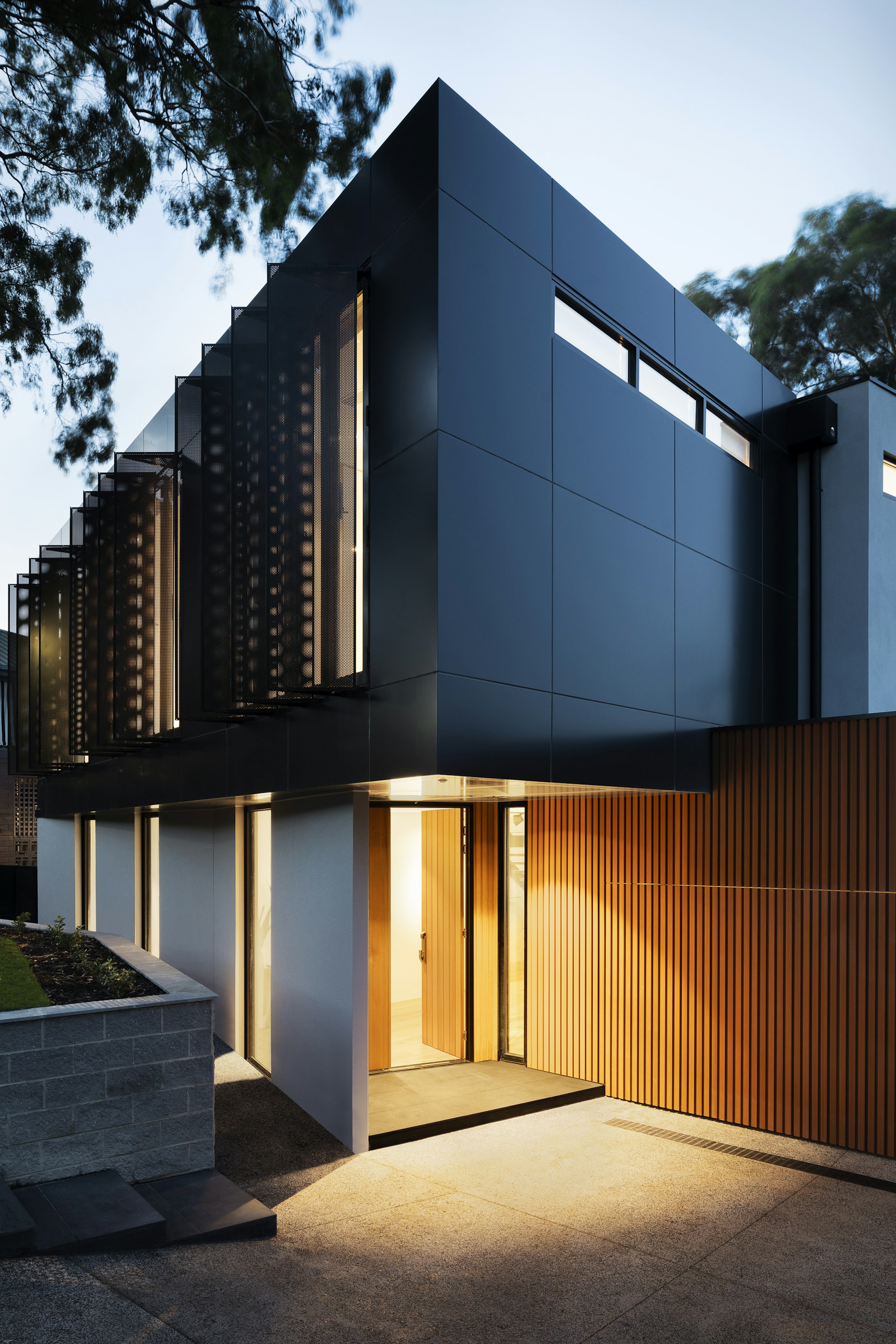 Architectural detail of premium residential construction